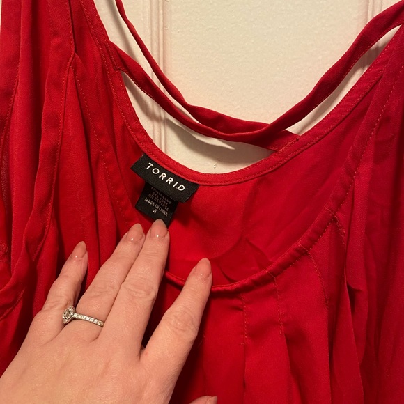 torrid Fuschia Georgette Swing Cami - Picture 3 of 6